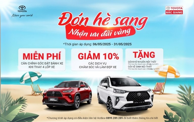 Khuyến Mãi Dịch Vụ Tháng 5 – Toyota Bắc Giang